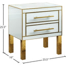 Meridian Gigi White Side Table IMAGE 5