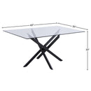 Meridian Xander Matte Black Dining Table IMAGE 7
