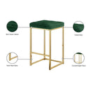 Meridian Nicola Green Velvet Stool IMAGE 6