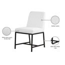 Meridian Bryce White Vegan Leather Dining Chair IMAGE 9