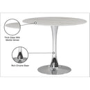 Meridian Holly Chrome Dining Table (3 Boxes) IMAGE 5