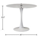 Meridian Holly White Dining Table (3 Boxes) IMAGE 4