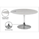 Meridian Holly Chrome Dining Table (3 Boxes) IMAGE 5