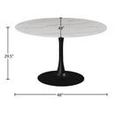 Meridian Holly Matte Black Dining Table IMAGE 4