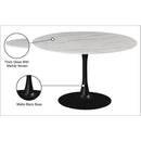 Meridian Holly Matte Black Dining Table IMAGE 5