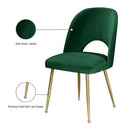 Meridian Logan Green Velvet Dining Chair IMAGE 11