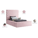 Meridian Bliss Pink Velvet Twin Bed (3 Boxes) IMAGE 10