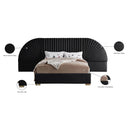 Meridian Cleo Black Velvet King Bed (3 Boxes) IMAGE 6