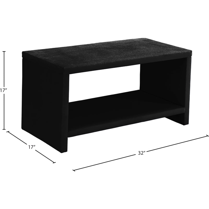 Meridian Cleo Black Velvet Night Stand IMAGE 5