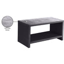 Meridian Cleo Grey Velvet Night Stand IMAGE 6