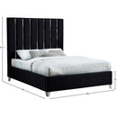 Meridian Enzo Black Velvet King Bed IMAGE 6