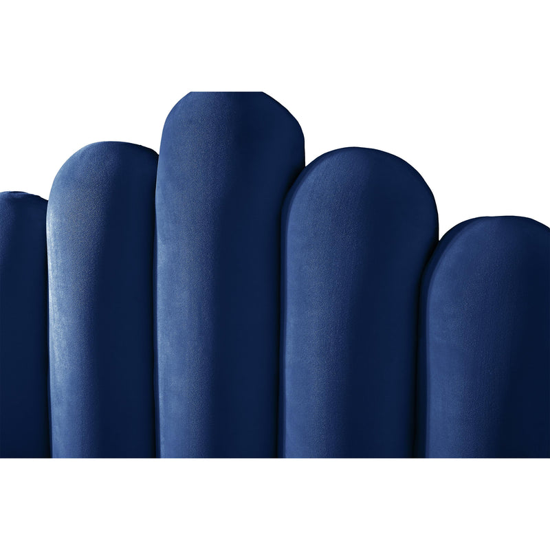 Meridian Lily Navy Velvet King Bed IMAGE 6