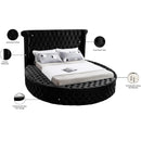 Meridian Luxus Black Velvet Full Bed (3 Boxes) IMAGE 12