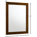 Meridian Reed Antique Coffee Mirror IMAGE 6