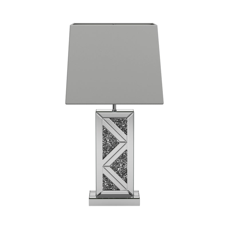  Coaster Furniture Carmen 920141 32-inch Tapered Shade Mirrored Table Lamp - Silver IMAGE 3