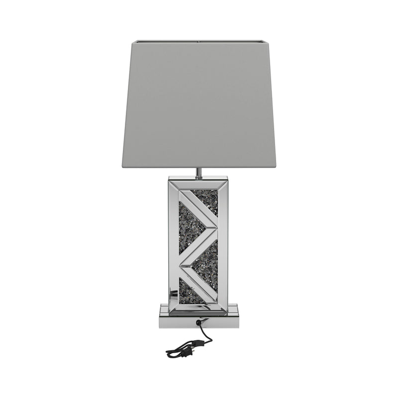  Coaster Furniture Carmen 920141 32-inch Tapered Shade Mirrored Table Lamp - Silver IMAGE 6