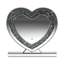  Coaster Furniture Euston 961528 Heart Shaped Vanity Mirror - Silver IMAGE 3