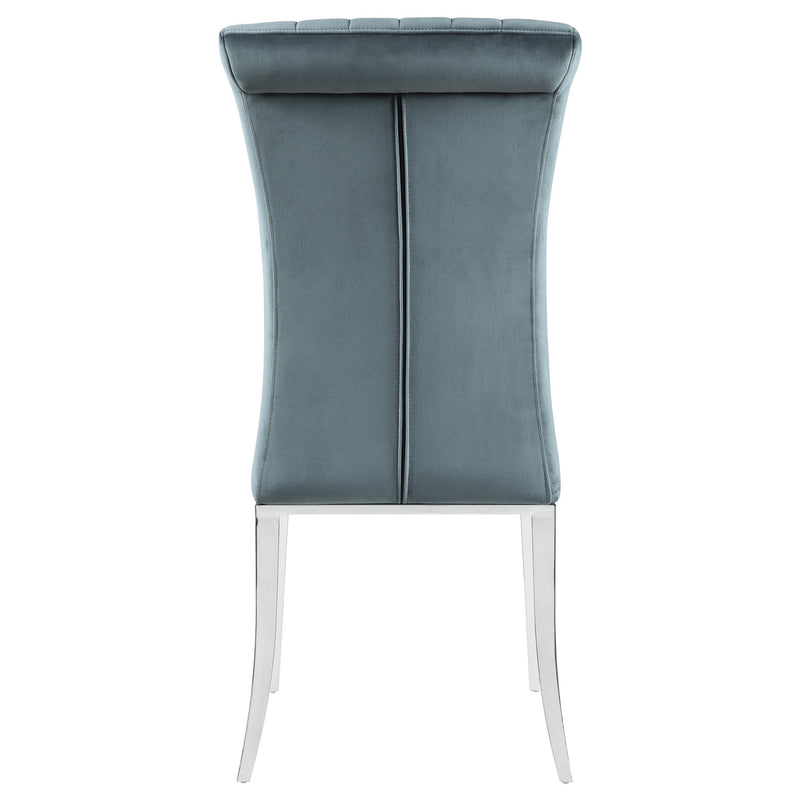 Coaster Furniture Beaufort 109452 Upholstered Dining Side Chair - Steel Grey (Set of 2) IMAGE 6