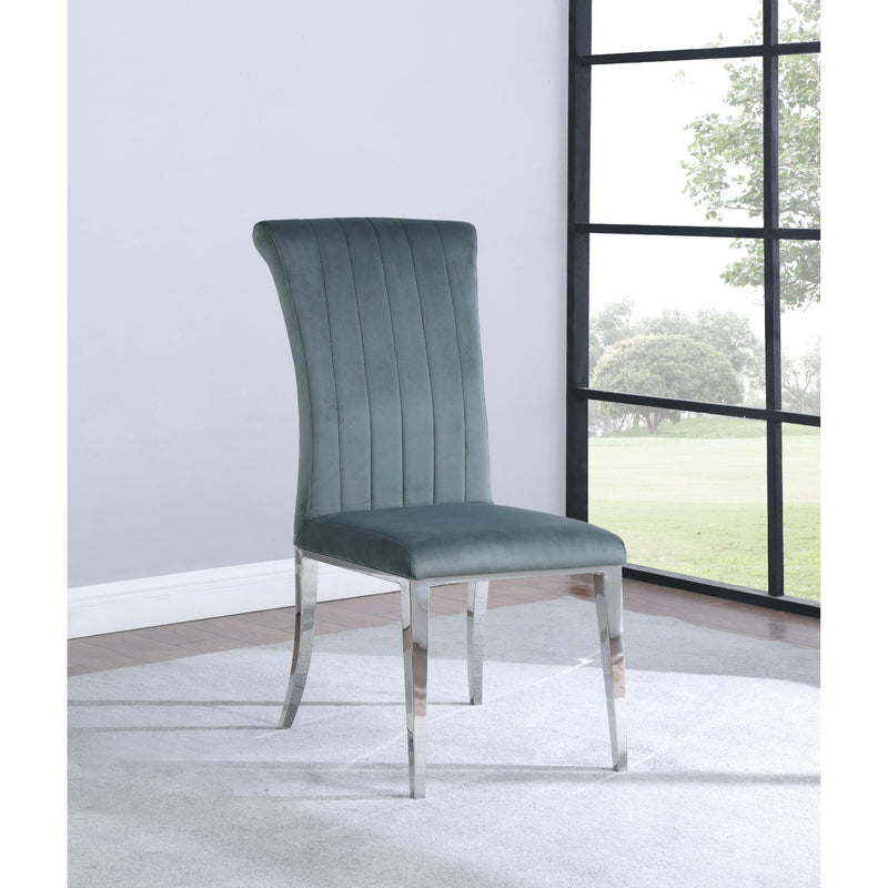 Coaster Furniture Beaufort 109452 Upholstered Dining Side Chair - Steel Grey (Set of 2) IMAGE 9