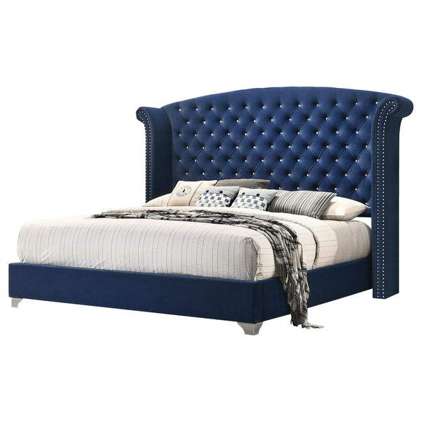 Coaster Furniture Melody King Upholstered Platform Bed 223371KE IMAGE 1