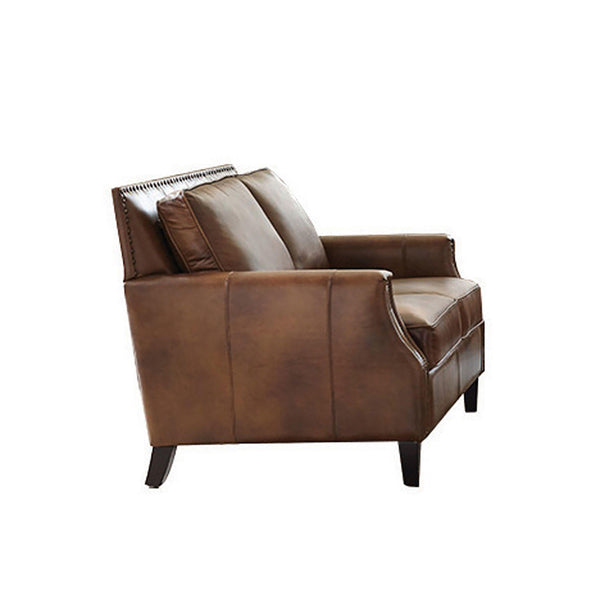 Coaster Furniture Leaton Stationary Leather Match Loveseat 509442 IMAGE 1