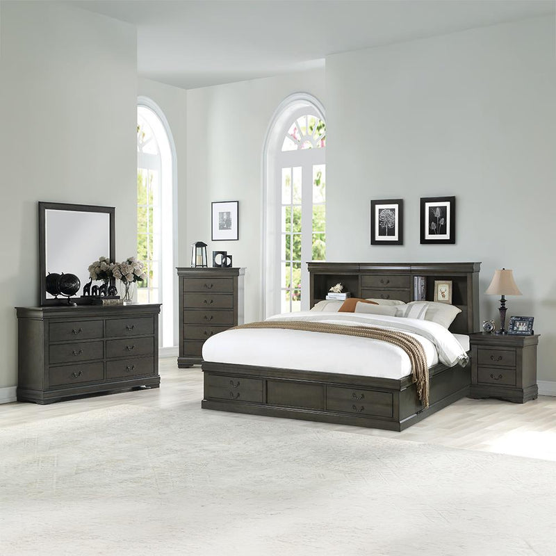 Acme Furniture Louis Philippe III 24927EK EK Bed with Storage IMAGE 6