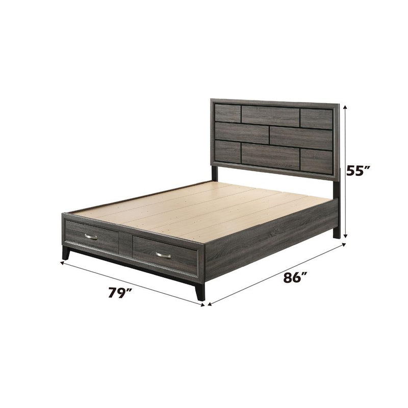 Acme Furniture Valdemar 27057EK EK Bed with Storage IMAGE 6