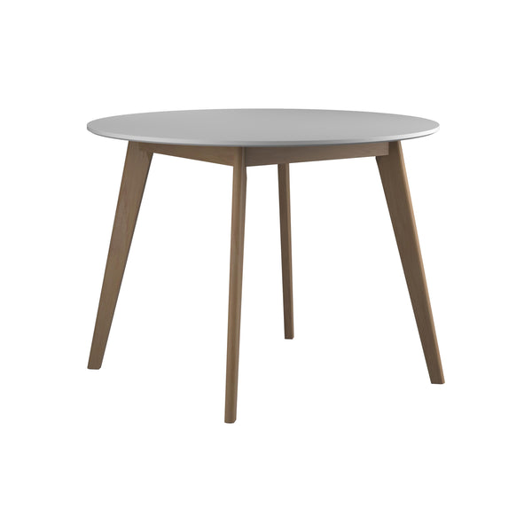  Coaster Furniture Breckenridge 192790 Round 40-inch Round Dining Table - Matte White IMAGE 1
