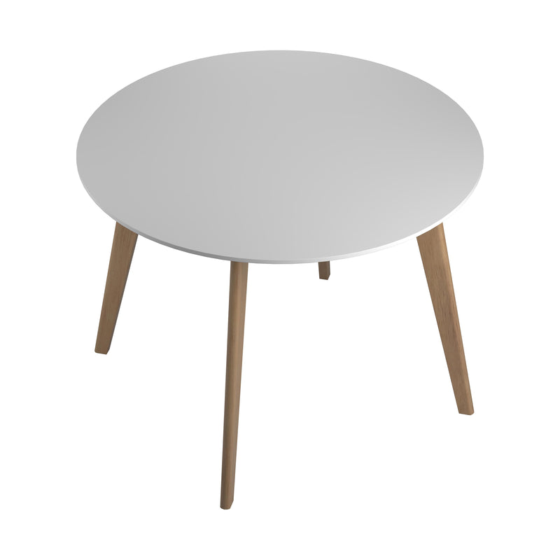  Coaster Furniture Breckenridge 192790 Round 40-inch Round Dining Table - Matte White IMAGE 3