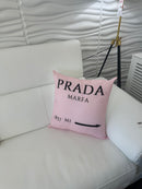 PRADA MARFA 20x20 PILLOW COVER-PINK&BLACK