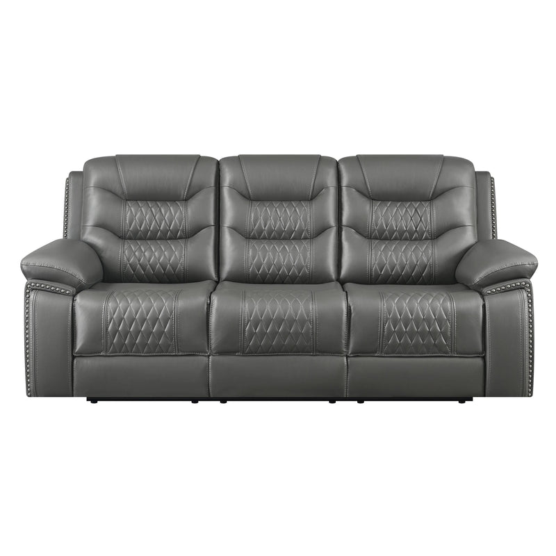 Coaster Furniture Flamenco Power Reclining Leatherette Sofa 610204P IMAGE 2