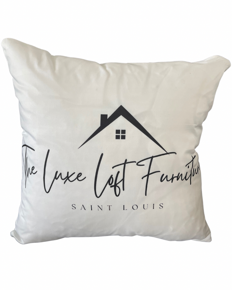 THE LUXE LOFT FURNITURE 20x20 PILLOW COVER -WHITE &BLACK