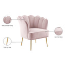 Meridian Jester Pink Velvet Accent Chair IMAGE 7
