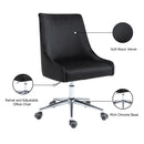 Meridian Karina Black Velvet Office Chair IMAGE 12