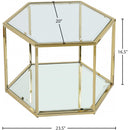 Meridian Sei Brushed Gold Coffee Table IMAGE 4