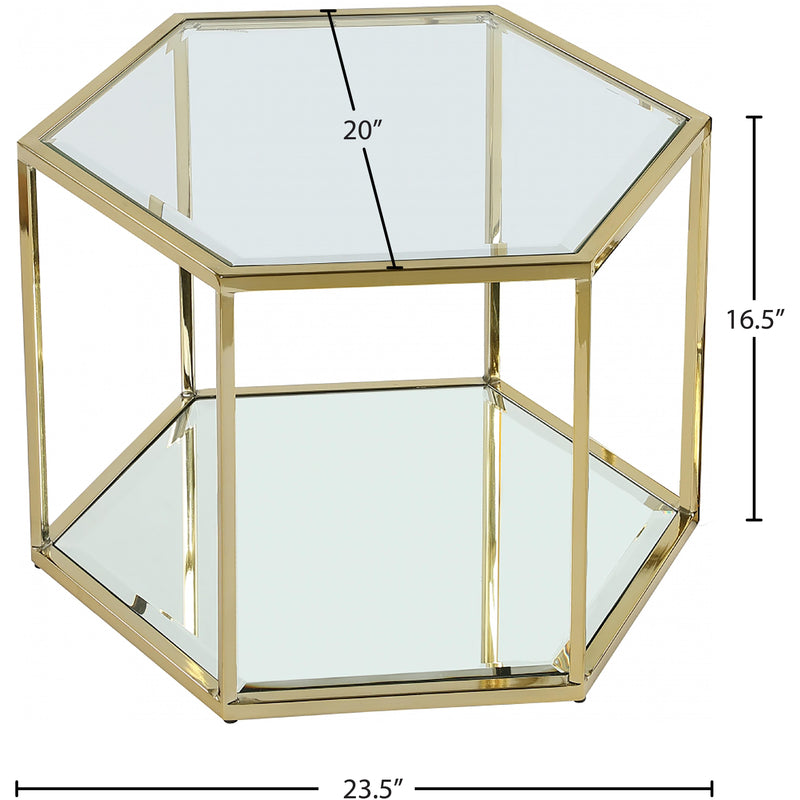 Meridian Sei Brushed Gold Coffee Table IMAGE 4