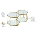 Meridian Sei Brushed Gold Coffee Table IMAGE 5