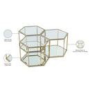 Meridian Sei Brushed Gold Coffee Table IMAGE 5