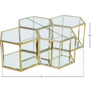 Meridian Sei Brushed Gold Coffee Table IMAGE 4