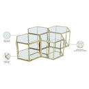 Meridian Sei Brushed Gold Coffee Table IMAGE 5