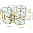 Meridian Sei Brushed Gold Coffee Table IMAGE 4