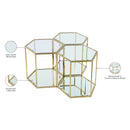 Meridian Sei Brushed Gold End Table IMAGE 5