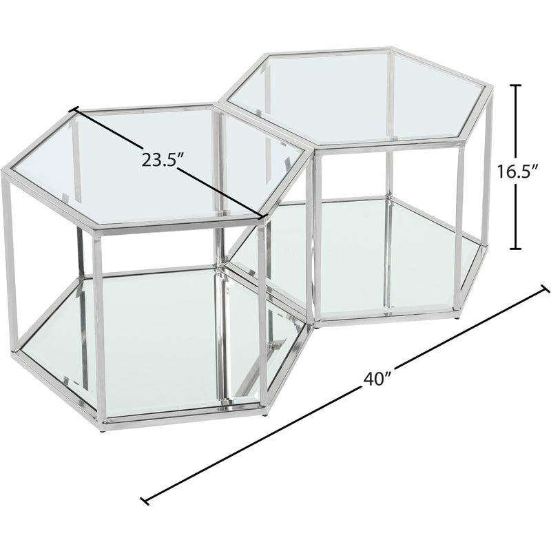 Meridian Sei Chrome Coffee Table IMAGE 4