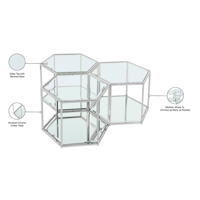 Meridian Sei Chrome Coffee Table IMAGE 5