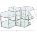 Meridian Sei Chrome Coffee Table IMAGE 4