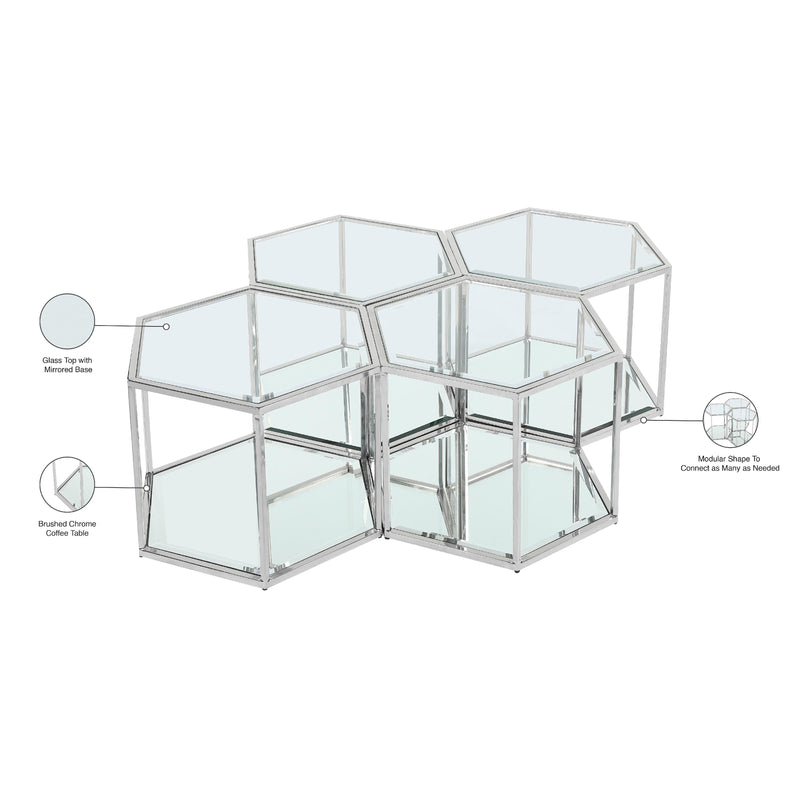 Meridian Sei Chrome Coffee Table IMAGE 5
