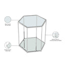 Meridian Sei Brushed Chrome End Table IMAGE 5