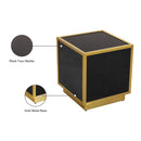 Meridian Glitz Black Faux Marble End Table IMAGE 8