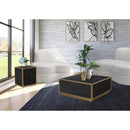 Meridian Glitz Black Faux Marble End Table IMAGE 9