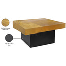 Meridian Palladium Gold Coffee Table IMAGE 8